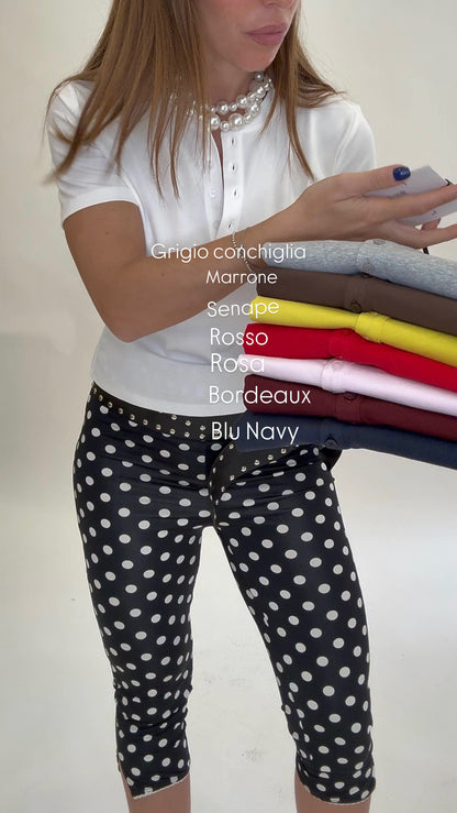 T- shirt Serafino "Più colori"