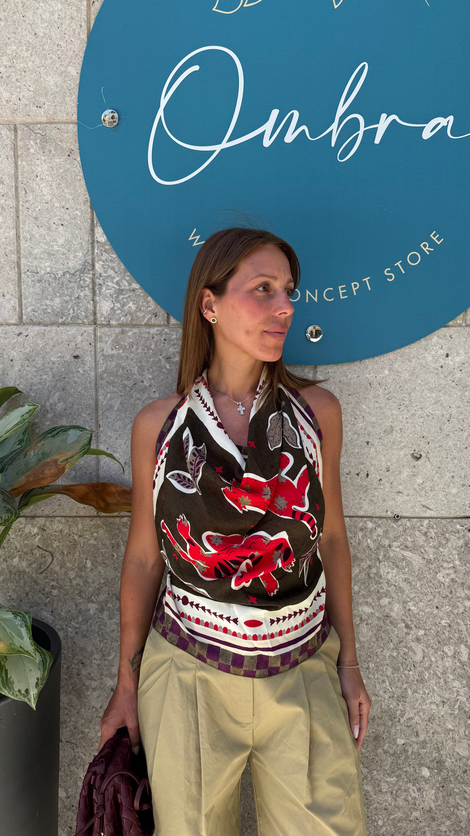 HAVEONE Top Foulard Stromboli