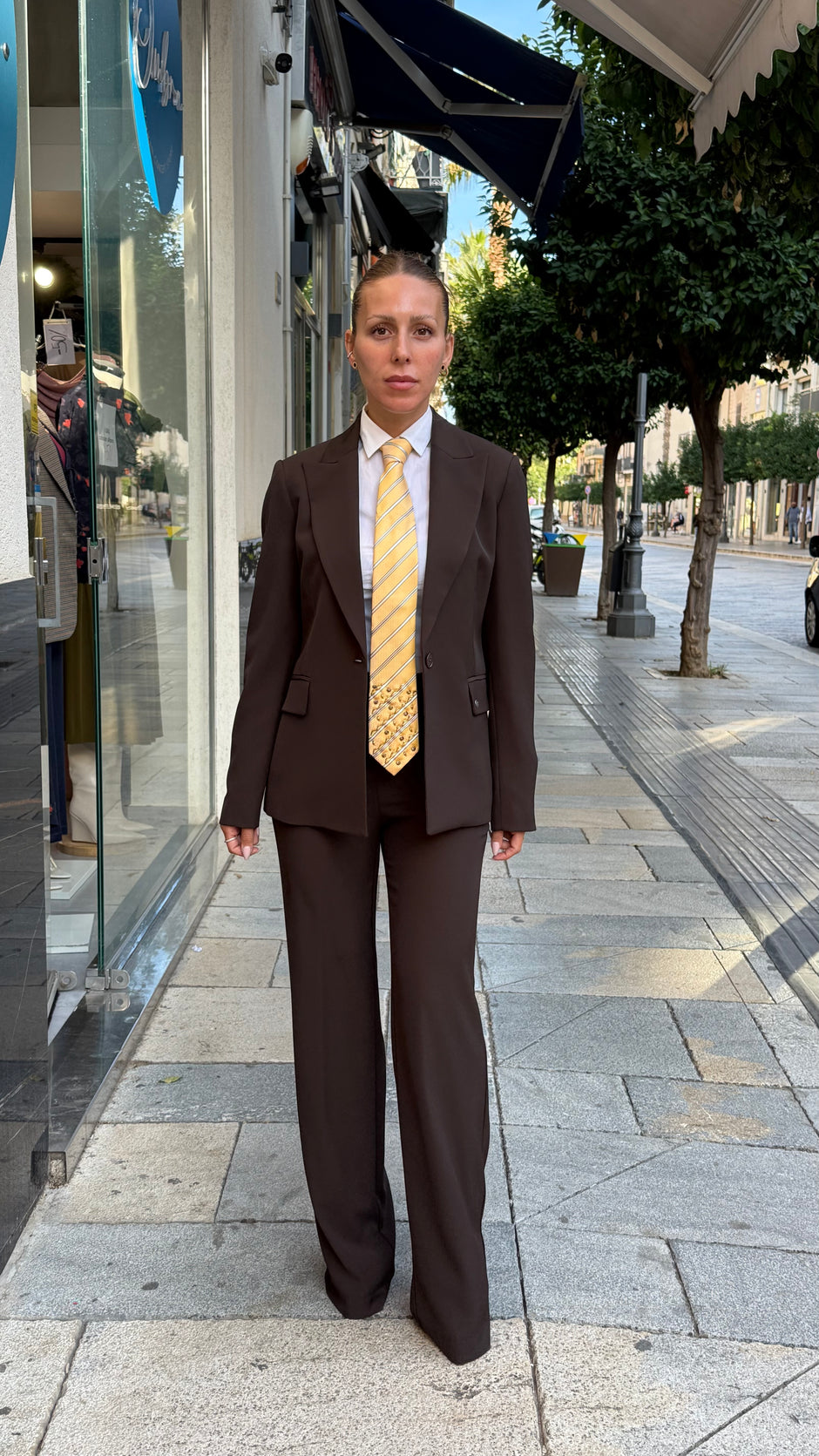 PLEASE Pantalone Marrone