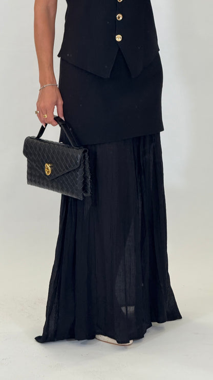 Borsa EcoPelle Knot Nera