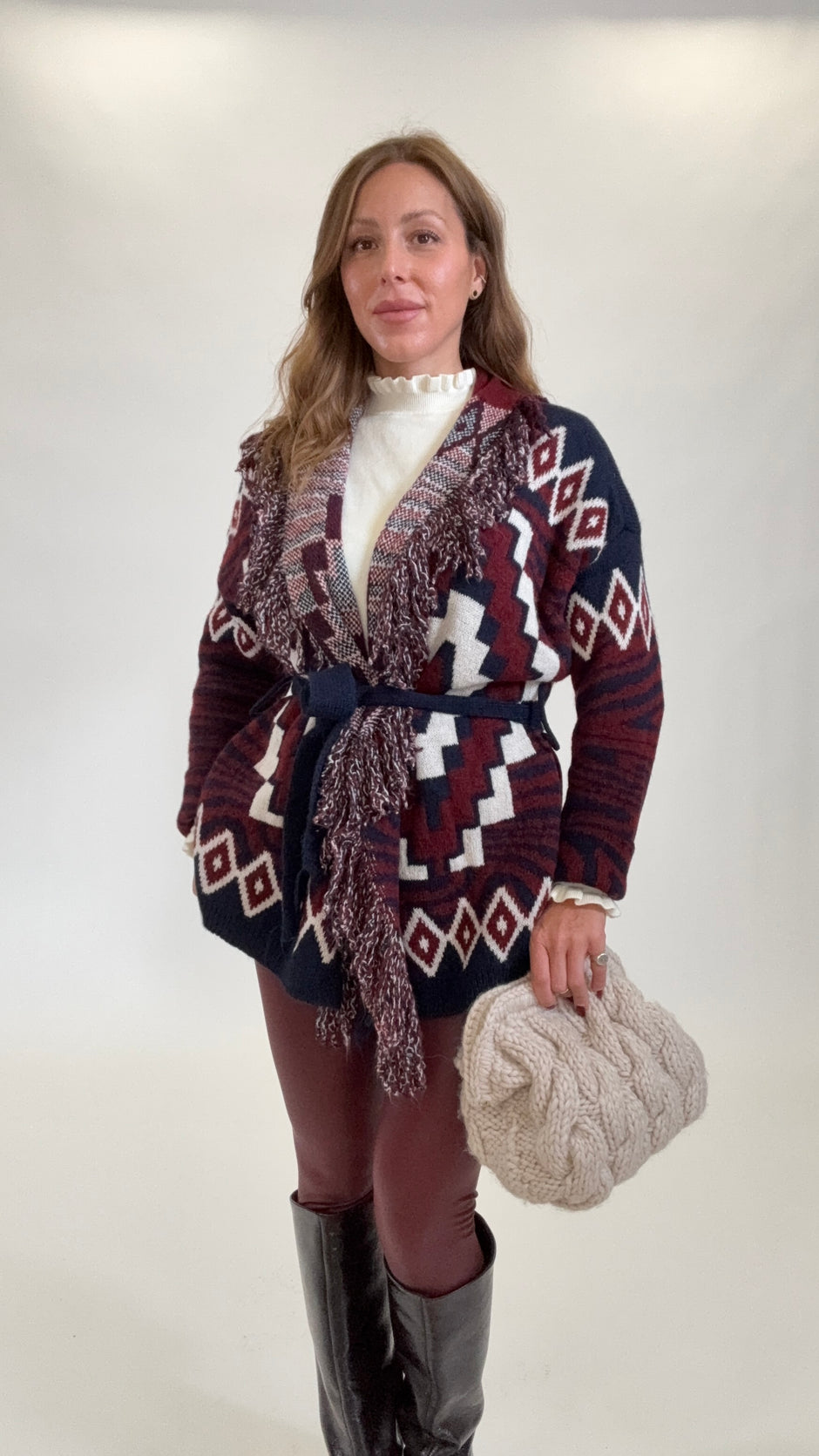 Cardigan Nui Blu - Bordeaux