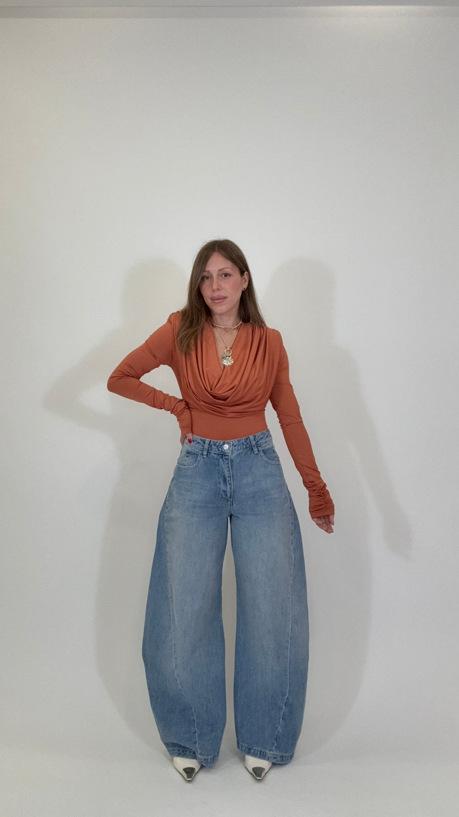 Jeans Loose Barrel Leg