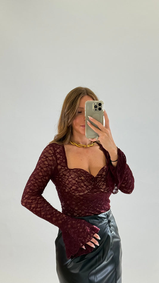 Maglia in pizzo "Più colori"