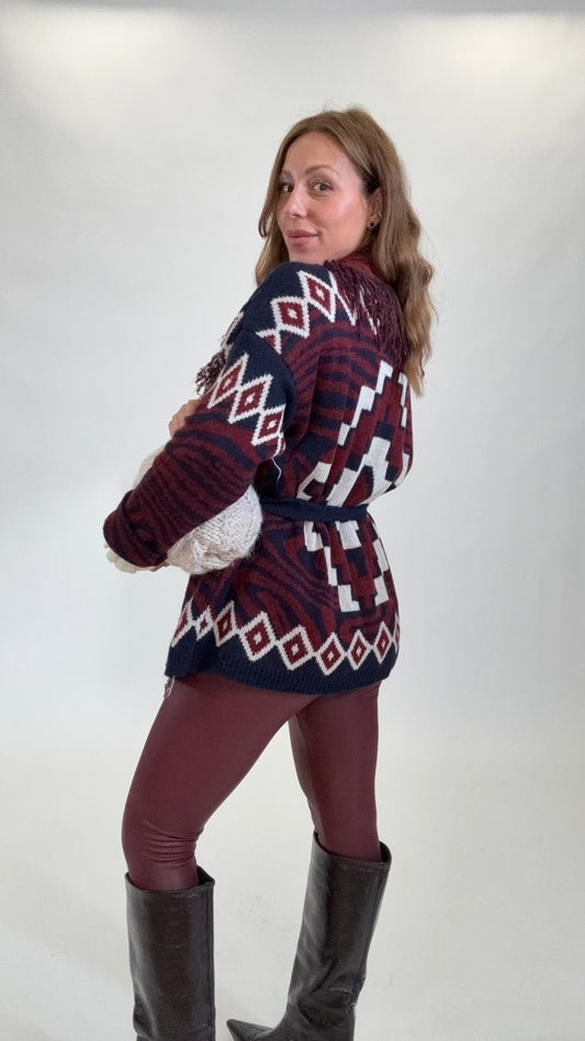 Cardigan Nui Blu - Bordeaux