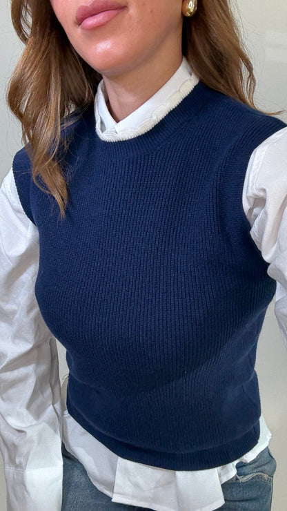 PLEASE Gilet in maglia