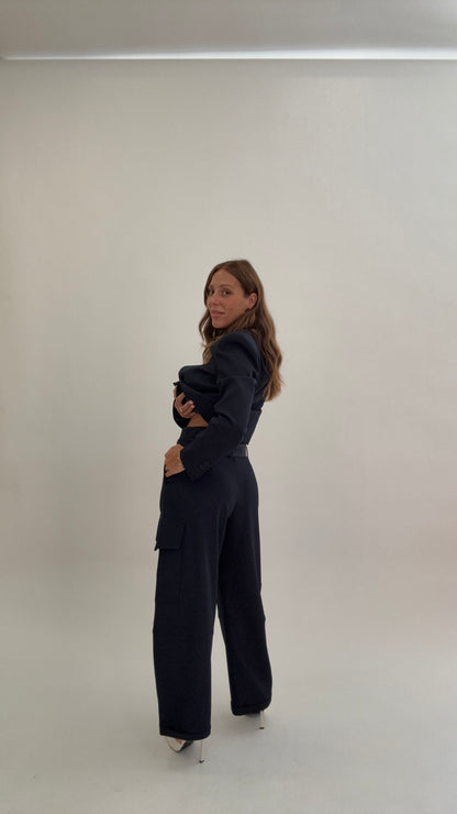 HAVEONE Pantaloni Cargo Blu