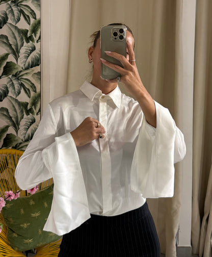 PLEASE Camicia Maniche Svasate