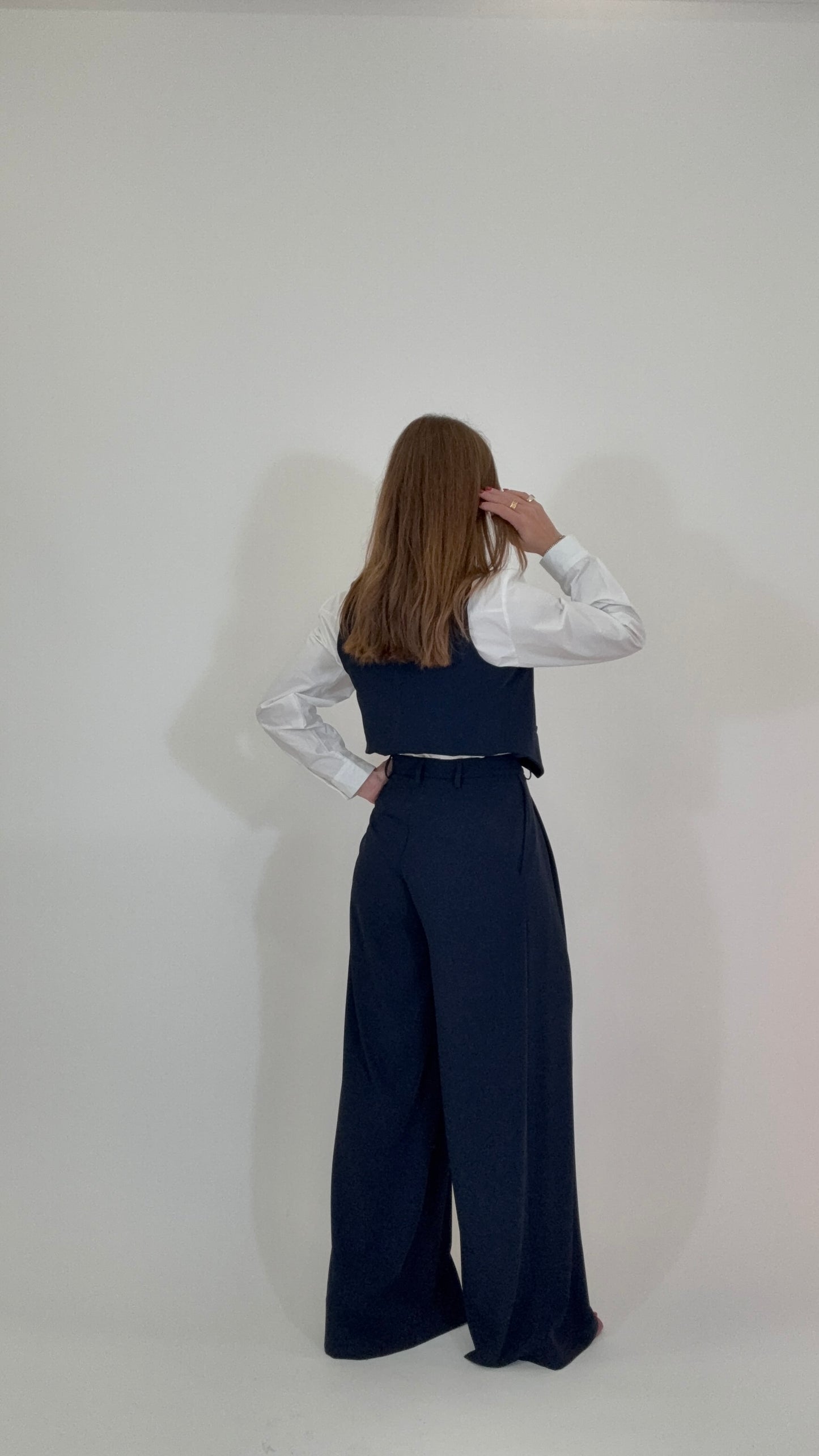 PLEASE Pantaloni Palazzo Blu