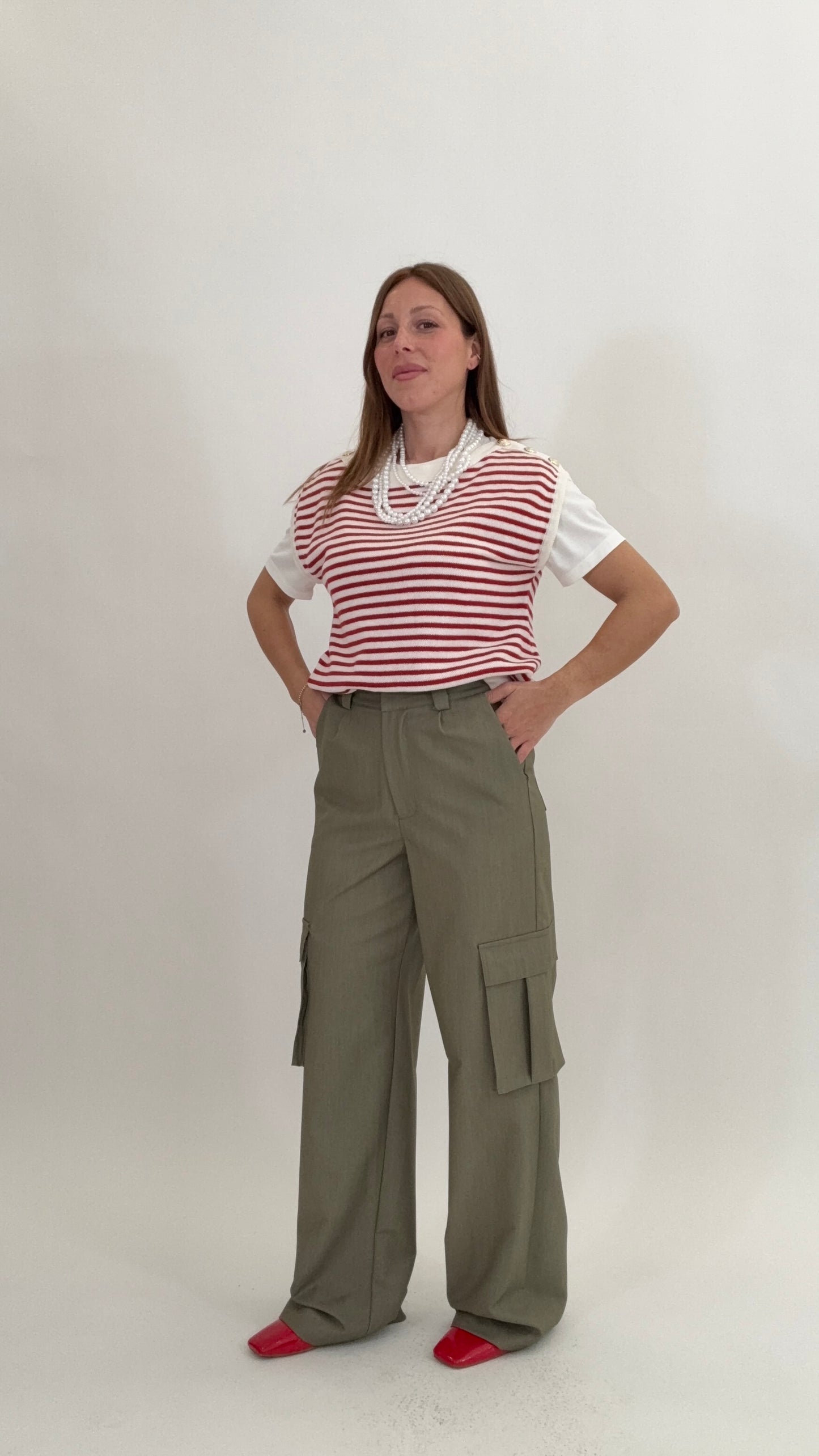 HAVEONE Pantalone Tasconi Militare