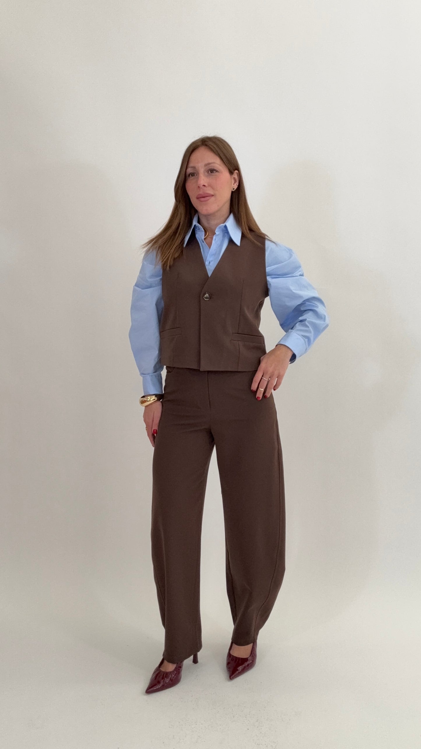 HAVEONE Set Gilet +  Pantalone Barrel Moro