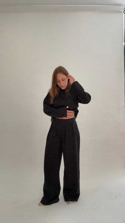 PLEASE Pantalone Tuta Bebe Nero