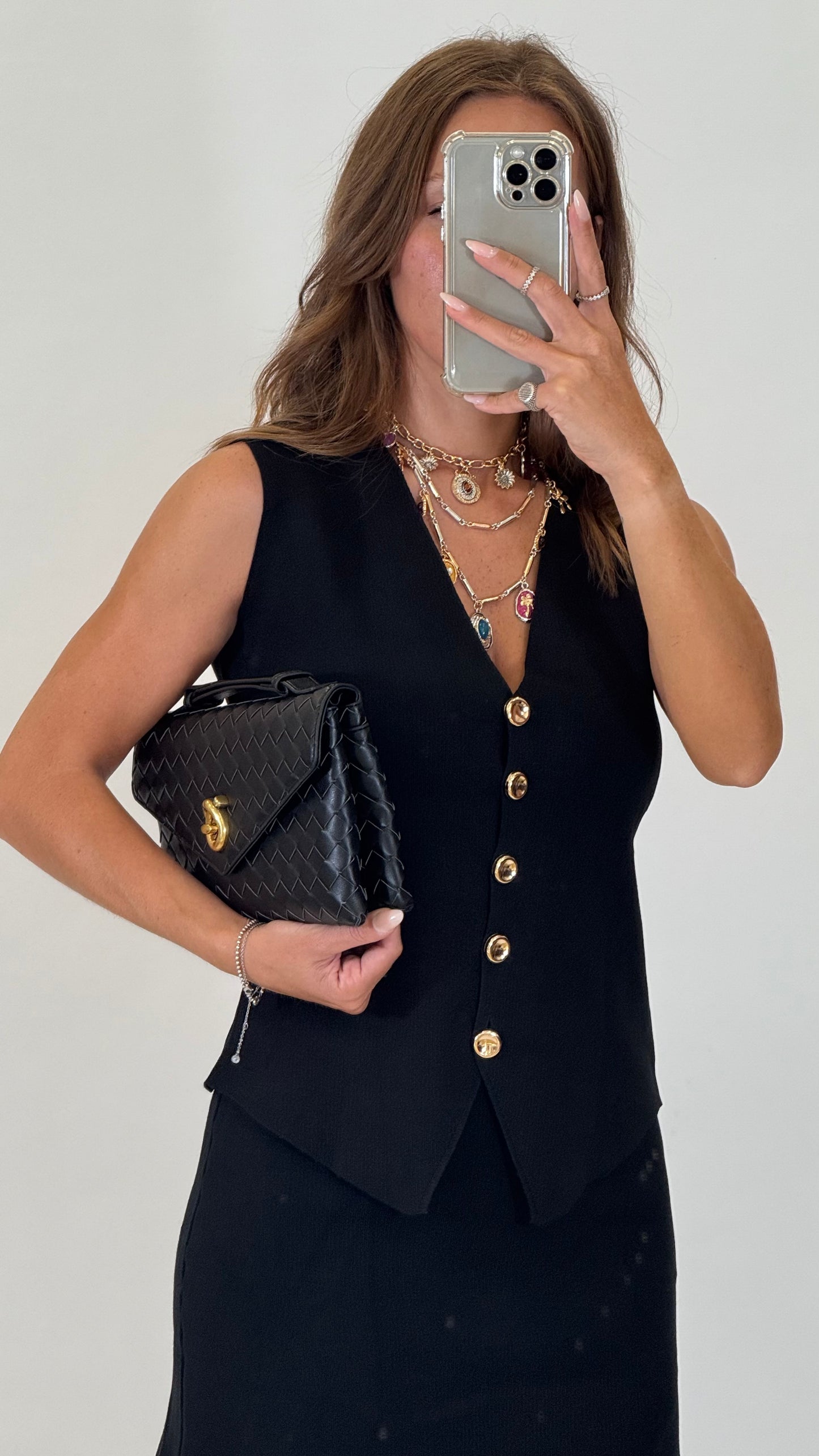 Borsa EcoPelle Knot Nera