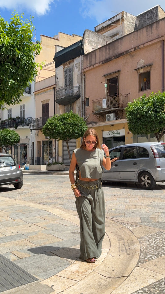 Coordinato Ester Verde Militare