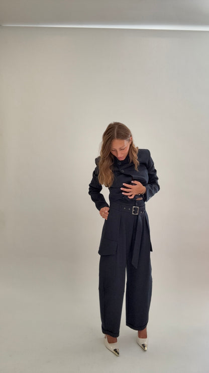 HAVEONE Pantaloni Cargo Blu