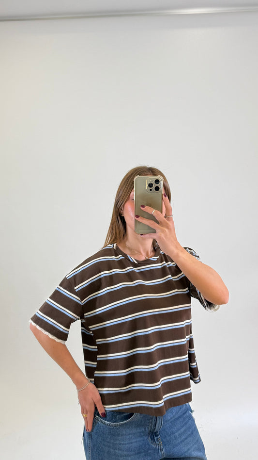 PLEASE T- shirt con ricami