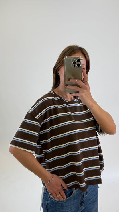 PLEASE T- shirt con ricami