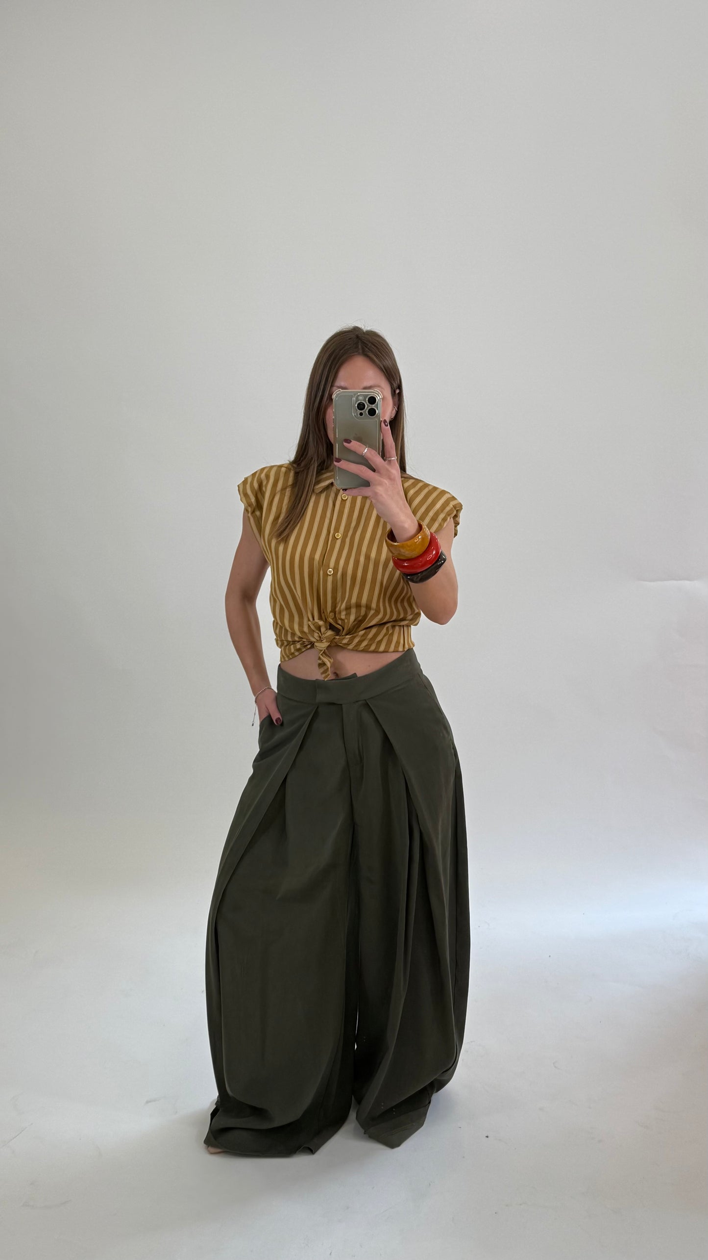 HAVOENE Pantalone Kyoto Salvia