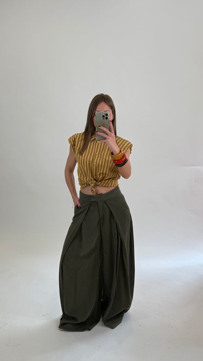 HAVOENE Pantalone Kyoto Salvia