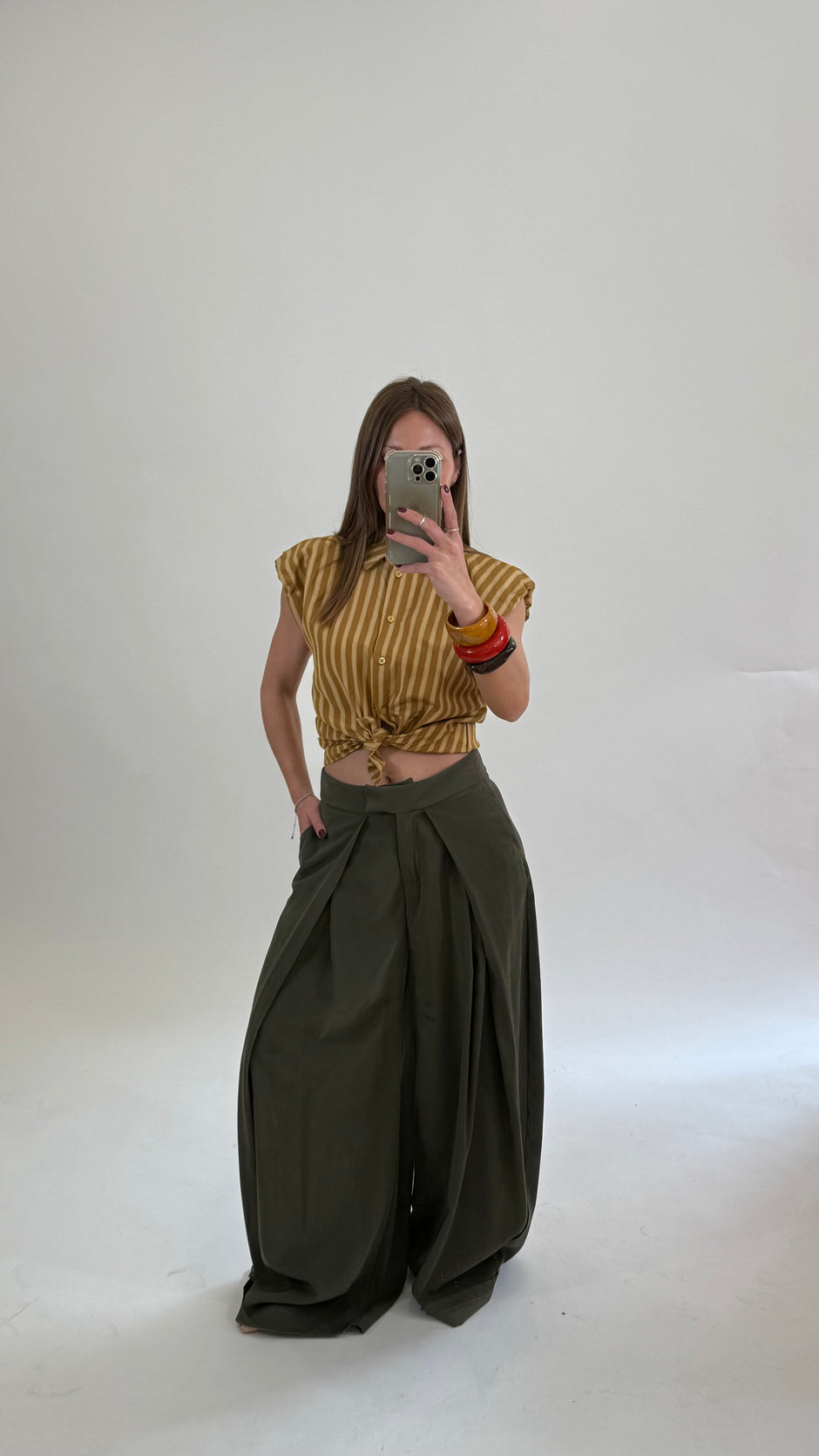 HAVOENE Pantalone Kyoto Salvia