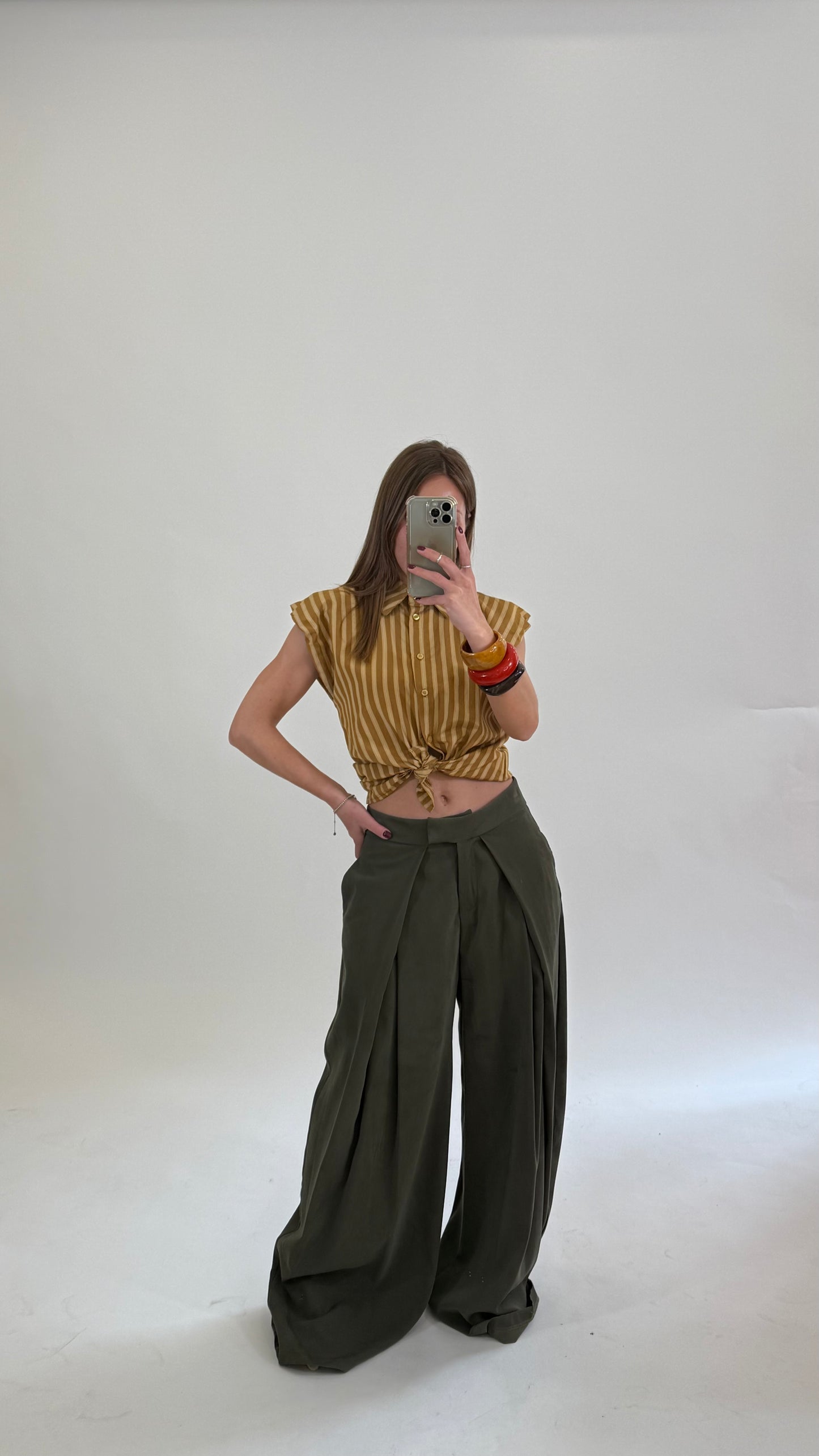 HAVOENE Pantalone Kyoto Salvia