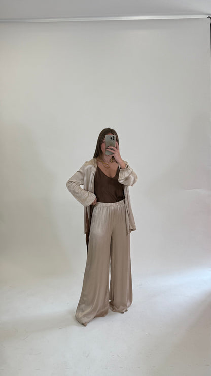 HAVEONE Pantalone Lungo Beige