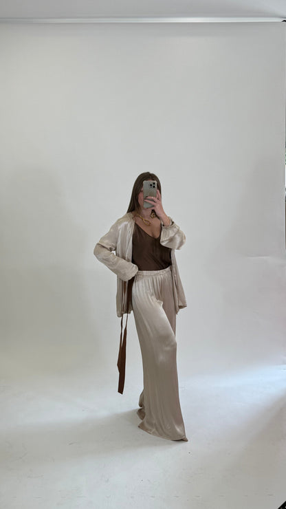 HAVEONE Pantalone Lungo Beige