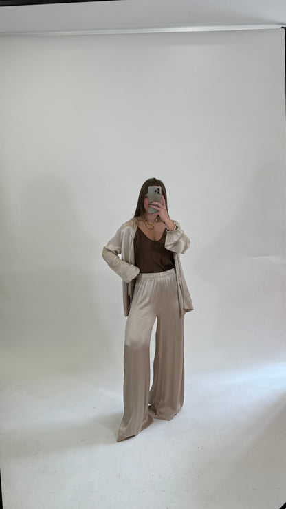 HAVEONE Pantalone Lungo Beige