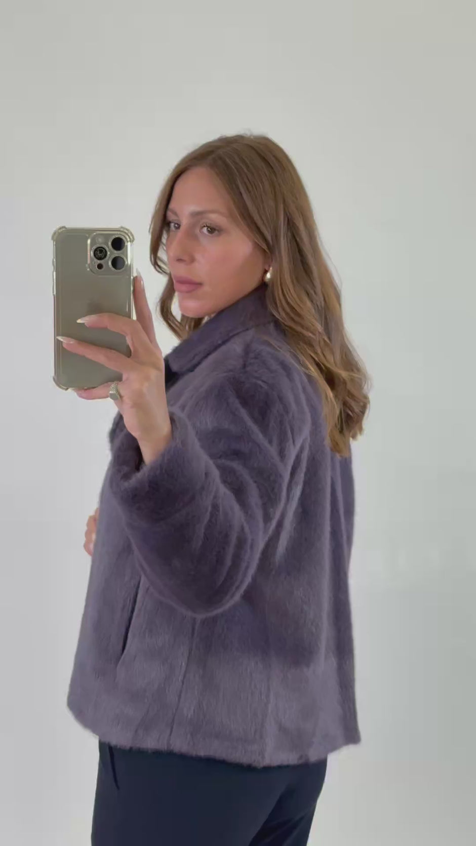 ANONYME Eco pelliccia Glicine