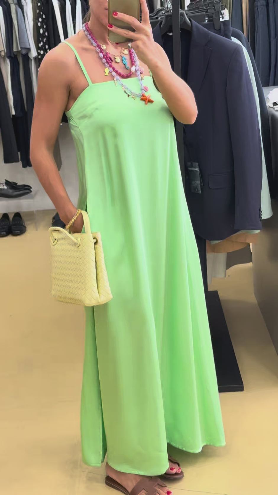 Anonyme Viscose Satin Menta