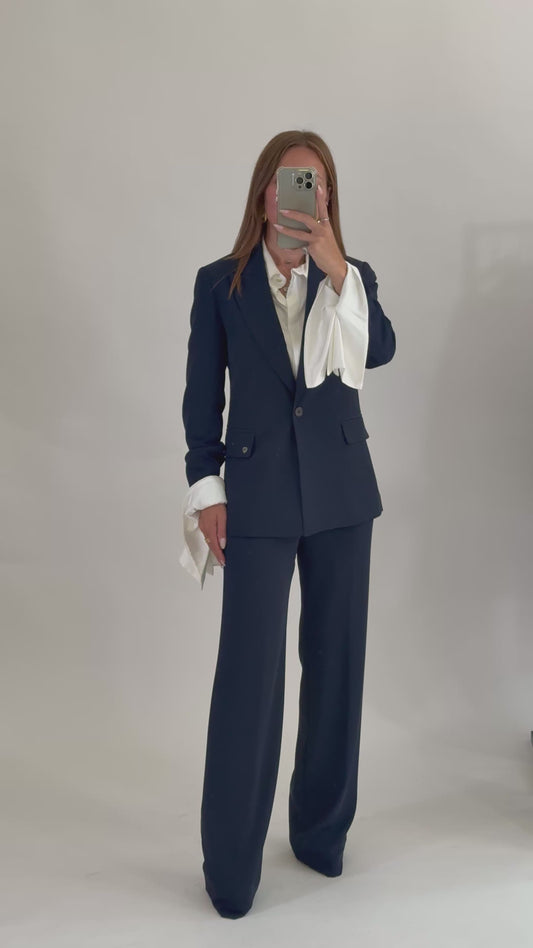 PLEASE Giacca Monopetto Blu Navy