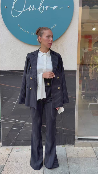 KOSTUMN1 Giacca Doppiopetto Gessata