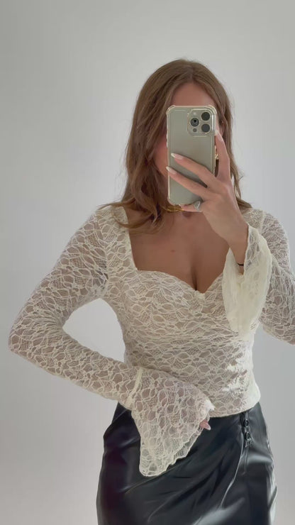 Maglia in pizzo "Più colori"