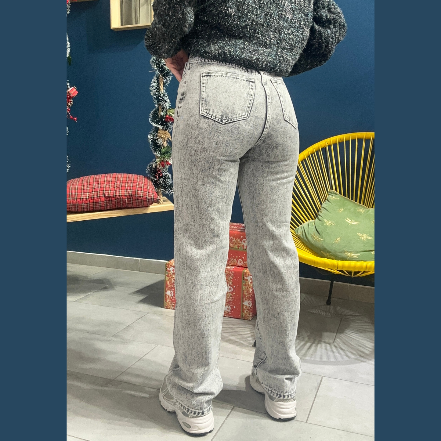 Denim Wide leg Grey