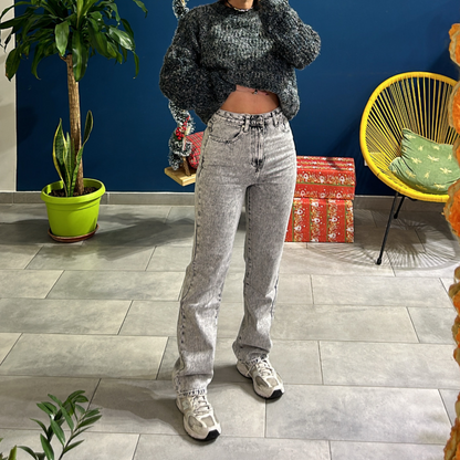 Denim Wide leg Grey