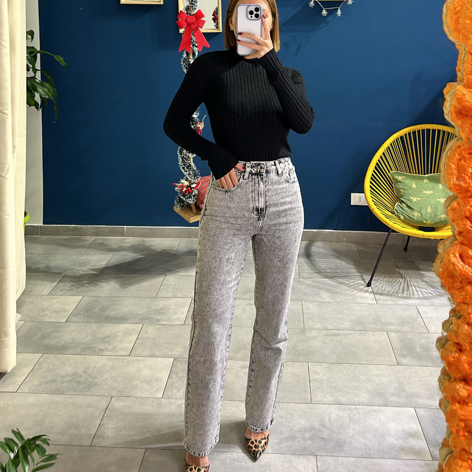 Denim Wide leg Grey