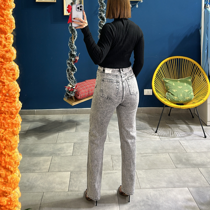 Denim Wide leg Grey