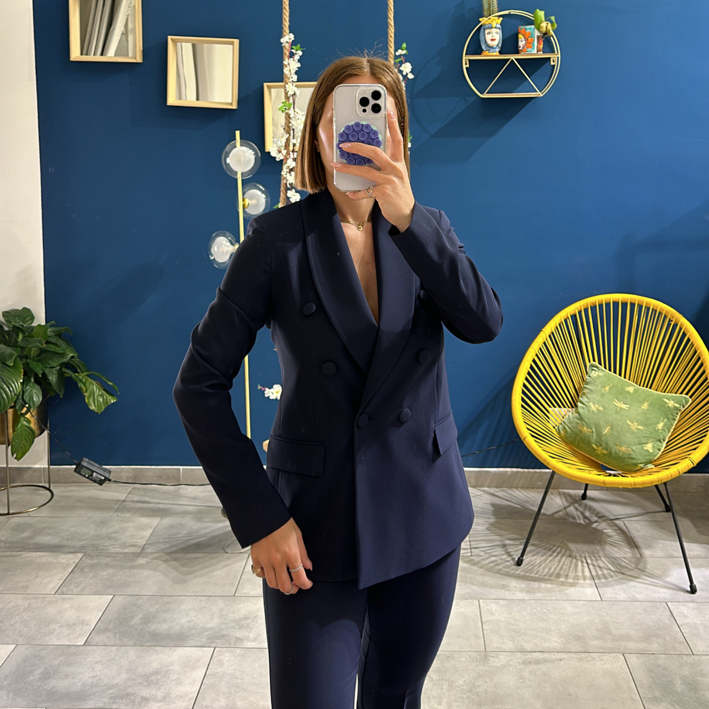Tailleur Doppiopetto Blu Navy Made in Italy