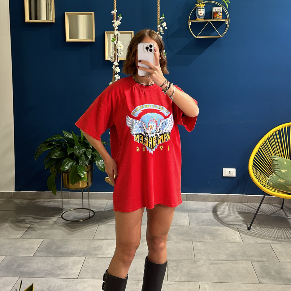 T-shirt Van Halen Rossa