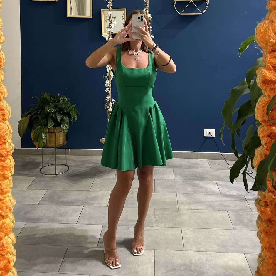 Vestito Fiocco Verde