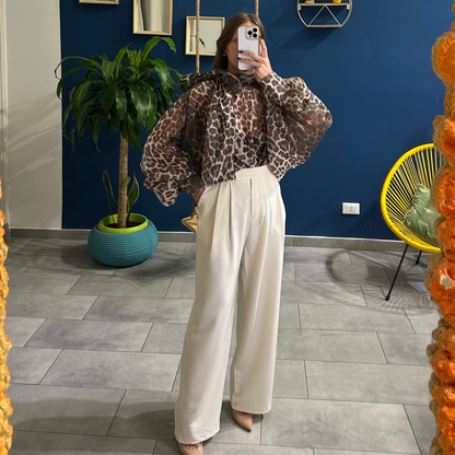 Pantaloni Manager Panna