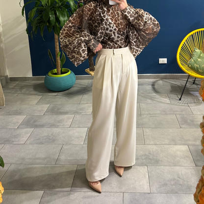 Pantaloni Manager Panna