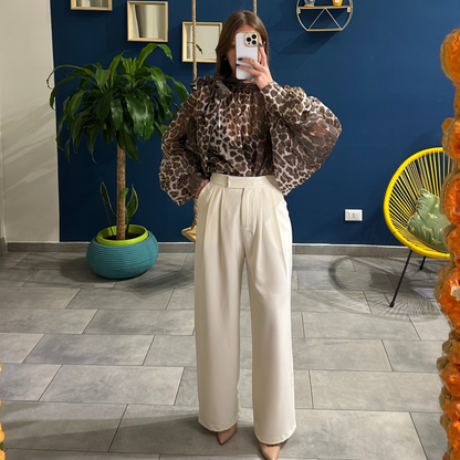 Pantaloni Manager Panna