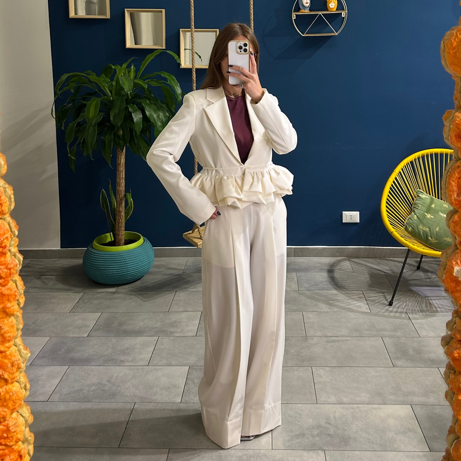 Pantalone Paris Bianco