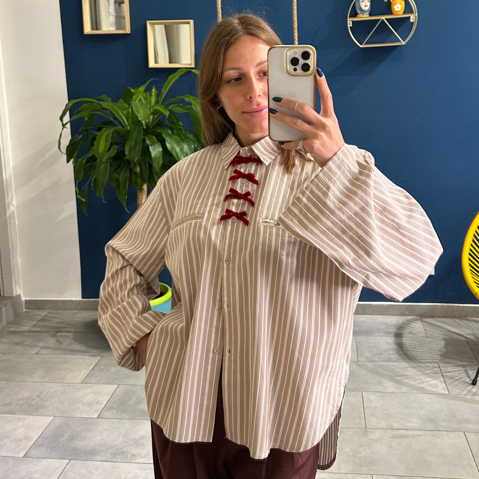 Camicia Over a righe