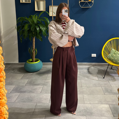 Pantaloni Manager Mattone