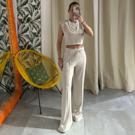 HAVEONE Pantalone Crema