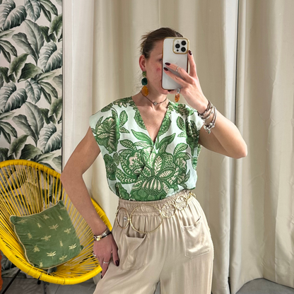ANONYME Maglia Fantasia Verde