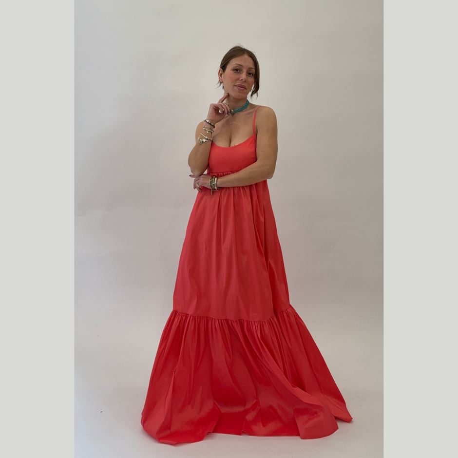 Kostumn Maxi Abito Corallo