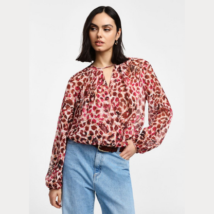 PLEASE Blusa Animalier
