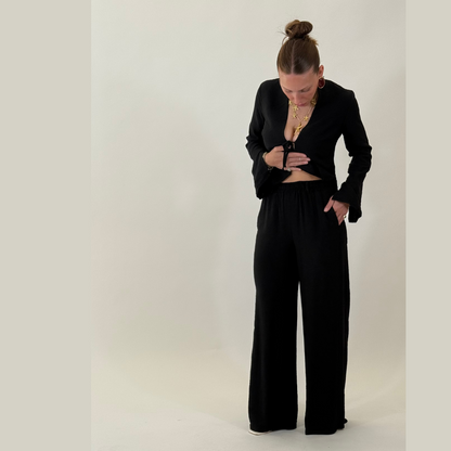 HAVEONE Pantalone Nero